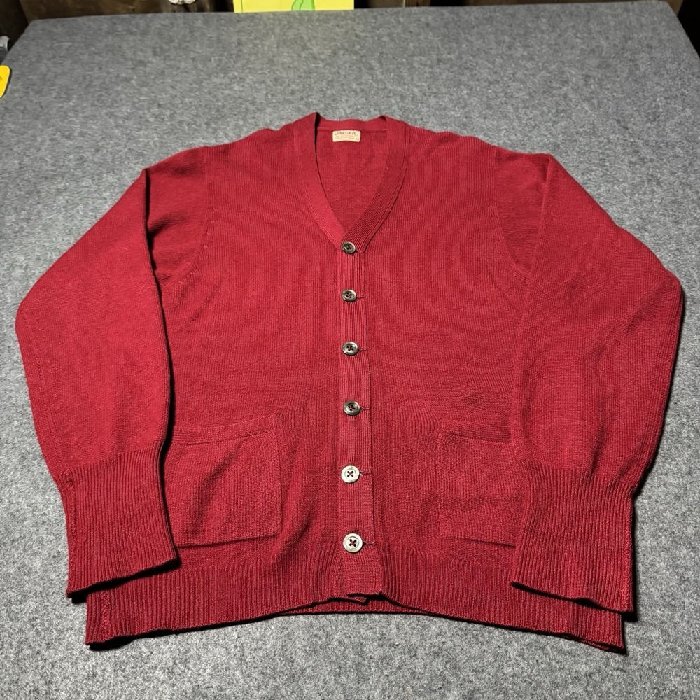 VTG‎ 60s 70s JAEGER 100% Cashmere Cardigan Men's 36 (S) Made in Great Britain